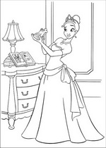 coloring page Princess and the Frog